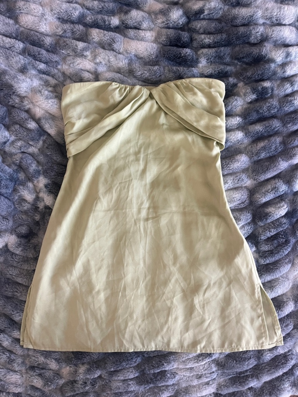 Princess Polly Strapless Dress in Light Sage
